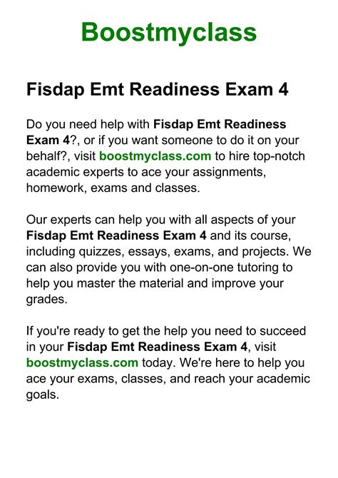 Fisdap readiness exam 4 answers. Things To Know About Fisdap readiness exam 4 answers. 